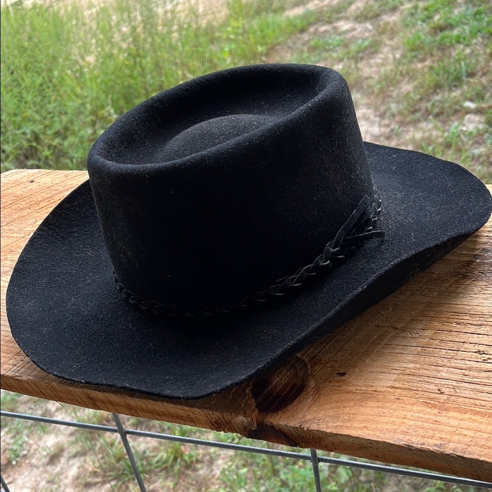 Stetson Black Felt Western Hat - Classic Men's Cowboy Style